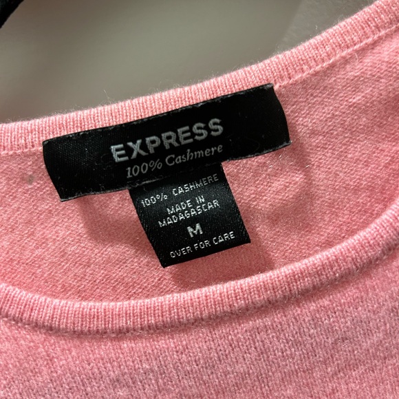 Pink 100% Cashmere Top from Express - Picture 2 of 6